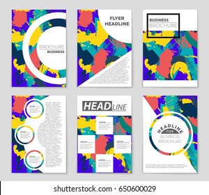 Abstract vector layout background set. For art template design, list, front page, mockup brochure theme style, banner, idea, cover, booklet, print, flyer, book, blank, card, ad, sign, sheet,, a4