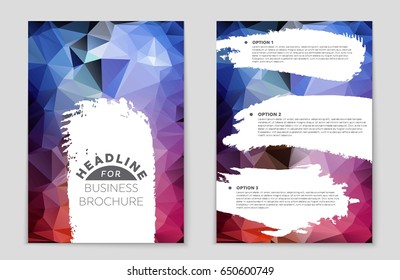 Abstract vector layout background set. For art template design, list, page, mockup brochure theme style, banner, idea, cover, booklet, print, flyer, book, blank, card, ad, sign, sheet,, a4.
