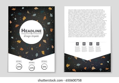 Abstract vector layout background set. For art template design, list, front page, mockup brochure theme style, banner, idea, cover, booklet, print, flyer, book, blank, card, ad, sign, sheet,, a4