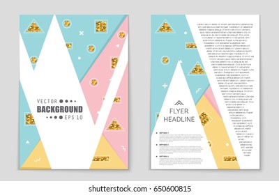 Abstract vector layout background set. For art template design, list, front page, mockup brochure theme style, banner, idea, cover, booklet, print, flyer, book, blank, card, ad, sign, sheet,, a4