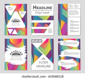 Abstract vector layout background set. For art template design, list, front page, mockup brochure theme style, banner, idea, cover, booklet, print, flyer, book, blank, card, ad, sign, sheet,, a4