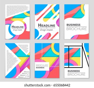 Abstract vector layout background set. For art template design, list, front page, mockup brochure theme style, banner, idea, cover, booklet, print, flyer, book, blank, card, ad, sign, sheet,, a4