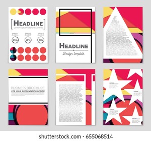 Abstract vector layout background set. For art template design, list, front page, mockup brochure theme style, banner, idea, cover, booklet, print, flyer, book, blank, card, ad, sign, sheet,, a4