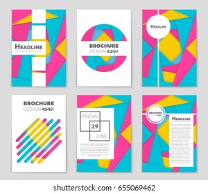 Abstract vector layout background set. For art template design, list, front page, mockup brochure theme style, banner, idea, cover, booklet, print, flyer, book, blank, card, ad, sign, sheet,, a4