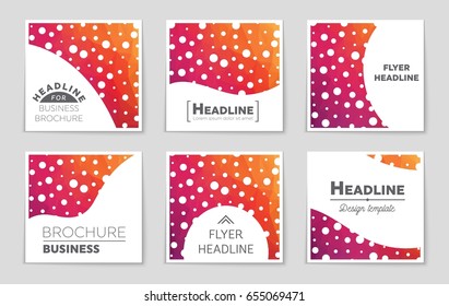 Abstract vector layout background set. For art template design, list, front page, mockup brochure theme style, banner, idea, cover, booklet, print, flyer, book, blank, card, ad, sign, sheet,, a4