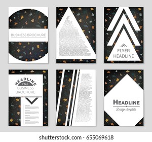 Abstract vector layout background set. For art template design, list, front page, mockup brochure theme style, banner, idea, cover, booklet, print, flyer, book, blank, card, ad, sign, sheet,, a4