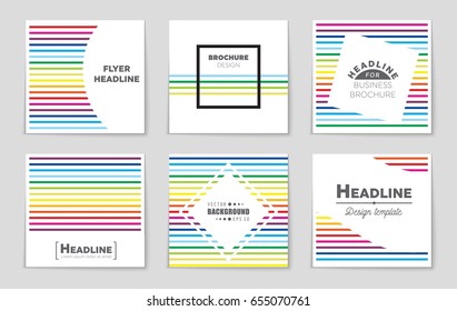 Abstract vector layout background set. For art template design, list, front page, mockup brochure theme style, banner, idea, cover, booklet, print, flyer, book, blank, card, ad, sign, sheet,, a4