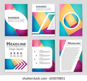 Abstract vector layout background set. For art template design, list, front page, mockup brochure theme style, banner, idea, cover, booklet, print, flyer, book, blank, card, ad, sign, sheet,, a4