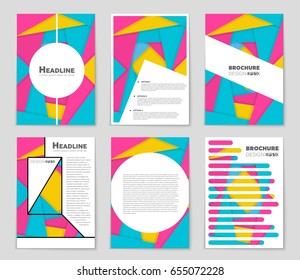 Abstract vector layout background set. For art template design, list, front page, mockup brochure theme style, banner, idea, cover, booklet, print, flyer, book, blank, card, ad, sign, sheet,, a4