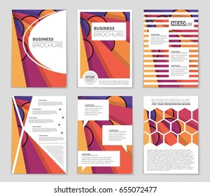 Abstract vector layout background set. For art template design, list, front page, mockup brochure theme style, banner, idea, cover, booklet, print, flyer, book, blank, card, ad, sign, sheet,, a4