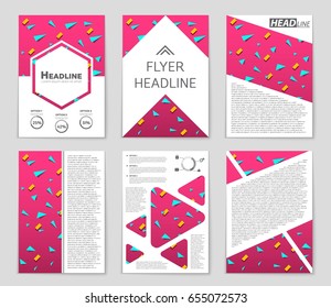 Abstract vector layout background set. For art template design, list, front page, mockup brochure theme style, banner, idea, cover, booklet, print, flyer, book, blank, card, ad, sign, sheet,, a4