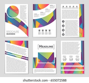 Abstract vector layout background set. For art template design, list, front page, mockup brochure theme style, banner, idea, cover, booklet, print, flyer, book, blank, card, ad, sign, sheet,, a4