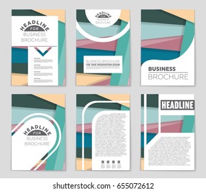 Abstract vector layout background set. For art template design, list, front page, mockup brochure theme style, banner, idea, cover, booklet, print, flyer, book, blank, card, ad, sign, sheet,, a4