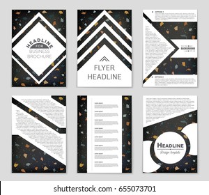 Abstract vector layout background set. For art template design, list, front page, mockup brochure theme style, banner, idea, cover, booklet, print, flyer, book, blank, card, ad, sign, sheet,, a4