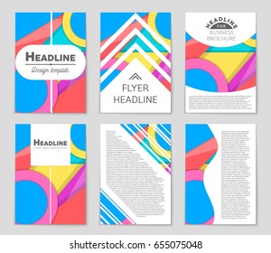 Abstract vector layout background set. For art template design, list, front page, mockup brochure theme style, banner, idea, cover, booklet, print, flyer, book, blank, card, ad, sign, sheet,, a4