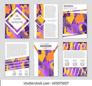 Abstract vector layout background set. For art template design, list, front page, mockup brochure theme style, banner, idea, cover, booklet, print, flyer, book, blank, card, ad, sign, sheet,, a4.