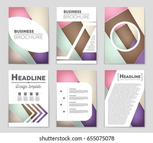 Abstract vector layout background set. For art template design, list, front page, mockup brochure theme style, banner, idea, cover, booklet, print, flyer, book, blank, card, ad, sign, sheet,, a4