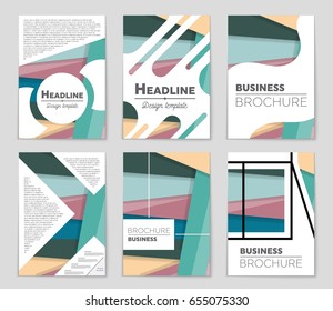 Abstract vector layout background set. For art template design, list, front page, mockup brochure theme style, banner, idea, cover, booklet, print, flyer, book, blank, card, ad, sign, sheet,, a4