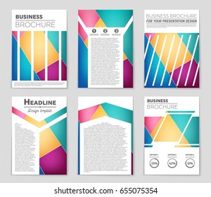 Abstract vector layout background set. For art template design, list, front page, mockup brochure theme style, banner, idea, cover, booklet, print, flyer, book, blank, card, ad, sign, sheet,, a4