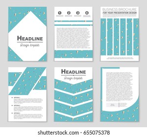 Abstract vector layout background set. For art template design, list, front page, mockup brochure theme style, banner, idea, cover, booklet, print, flyer, book, blank, card, ad, sign, sheet,, a4