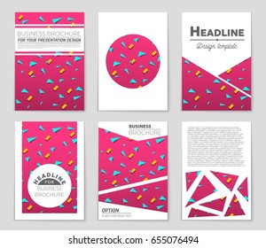 Abstract vector layout background set. For art template design, list, front page, mockup brochure theme style, banner, idea, cover, booklet, print, flyer, book, blank, card, ad, sign, sheet,, a4