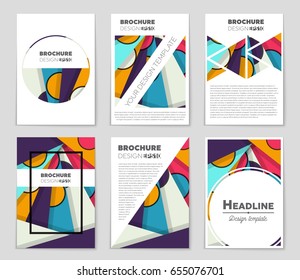 Abstract vector layout background set. For art template design, list, front page, mockup brochure theme style, banner, idea, cover, booklet, print, flyer, book, blank, card, ad, sign, sheet,, a4