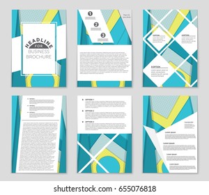 Abstract vector layout background set. For art template design, list, front page, mockup brochure theme style, banner, idea, cover, booklet, print, flyer, book, blank, card, ad, sign, sheet,, a4