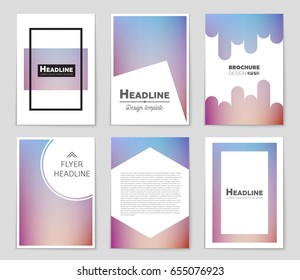 Abstract vector layout background set. For art template design, list, page, mockup brochure theme style, banner, idea, cover, booklet, print, flyer, book, blank, card, ad, sign, sheet,, a4