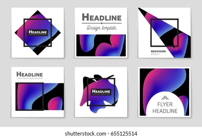 Abstract vector layout background set. For art template design, list, front page, mockup brochure theme style, banner, idea, cover, booklet, print, flyer, book, blank, card, ad, sign, sheet,, a4