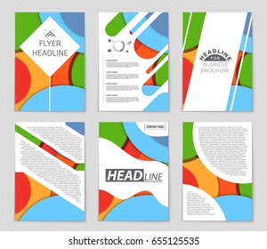 Abstract vector layout background set. For art template design, list, front page, mockup brochure theme style, banner, idea, cover, booklet, print, flyer, book, blank, card, ad, sign, sheet,, a4