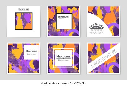 Abstract vector layout background set. For art template design, list, front page, mockup brochure theme style, banner, idea, cover, booklet, print, flyer, book, blank, card, ad, sign, sheet,, a4.