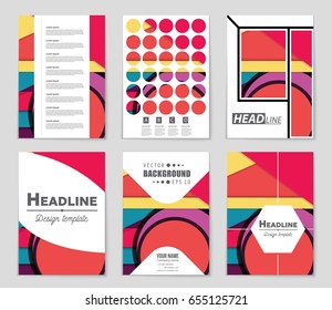Abstract vector layout background set. For art template design, list, front page, mockup brochure theme style, banner, idea, cover, booklet, print, flyer, book, blank, card, ad, sign, sheet,, a4