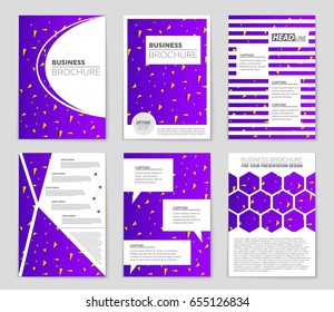 Abstract vector layout background set. For art template design, list, front page, mockup brochure theme style, banner, idea, cover, booklet, print, flyer, book, blank, card, ad, sign, sheet,, a4