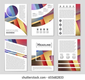 Abstract vector layout background set. For art template design, list, front page, mockup brochure theme style, banner, idea, cover, booklet, print, flyer, book, blank, card, ad, sign, sheet,, a4