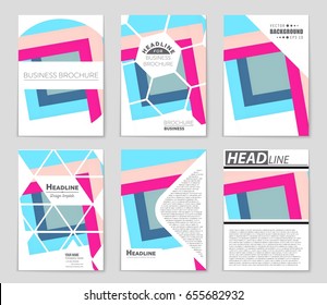 Abstract vector layout background set. For art template design, list, front page, mockup brochure theme style, banner, idea, cover, booklet, print, flyer, book, blank, card, ad, sign, sheet,, a4