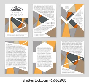 Abstract vector layout background set. For art template design, list, front page, mockup brochure theme style, banner, idea, cover, booklet, print, flyer, book, blank, card, ad, sign, sheet,, a4