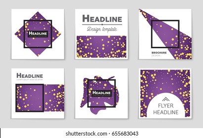 Abstract vector layout background set. For art template design, list, front page, mockup brochure theme style, banner, idea, cover, booklet, print, flyer, book, blank, card, ad, sign, sheet,, a4