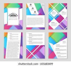 Abstract vector layout background set. For art template design, list, front page, mockup brochure theme style, banner, idea, cover, booklet, print, flyer, book, blank, card, ad, sign, sheet,, a4
