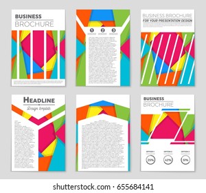 Abstract vector layout background set. For art template design, list, front page, mockup brochure theme style, banner, idea, cover, booklet, print, flyer, book, blank, card, ad, sign, sheet,, a4