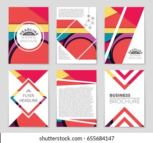 Abstract vector layout background set. For art template design, list, front page, mockup brochure theme style, banner, idea, cover, booklet, print, flyer, book, blank, card, ad, sign, sheet,, a4