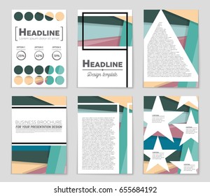 Abstract vector layout background set. For art template design, list, front page, mockup brochure theme style, banner, idea, cover, booklet, print, flyer, book, blank, card, ad, sign, sheet,, a4