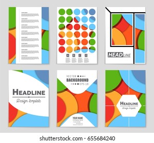 Abstract vector layout background set. For art template design, list, front page, mockup brochure theme style, banner, idea, cover, booklet, print, flyer, book, blank, card, ad, sign, sheet,, a4