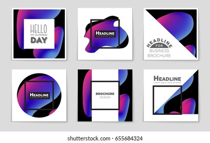 Abstract vector layout background set. For art template design, list, front page, mockup brochure theme style, banner, idea, cover, booklet, print, flyer, book, blank, card, ad, sign, sheet,, a4