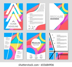 Abstract vector layout background set. For art template design, list, front page, mockup brochure theme style, banner, idea, cover, booklet, print, flyer, book, blank, card, ad, sign, sheet,, a4