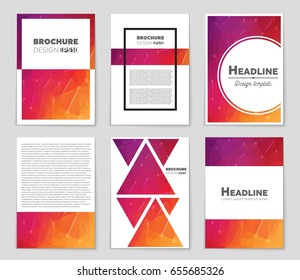 Abstract vector layout background set. For art template design, list, page, mockup brochure theme style, banner, idea, cover, booklet, print, flyer, book, blank, card, ad, sign, sheet,, a4.