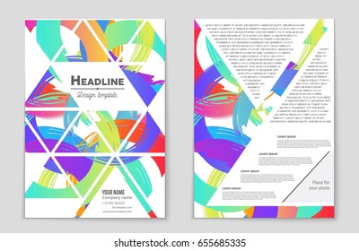 Abstract vector layout background set. For art template design, list, front page, mockup brochure theme style, banner, idea, cover, booklet, print, flyer, book, blank, card, ad, sign, sheet,, a4.