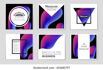 Abstract vector layout background set. For art template design, list, front page, mockup brochure theme style, banner, idea, cover, booklet, print, flyer, book, blank, card, ad, sign, sheet,, a4
