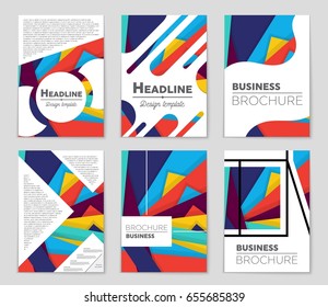 Abstract vector layout background set. For art template design, list, front page, mockup brochure theme style, banner, idea, cover, booklet, print, flyer, book, blank, card, ad, sign, sheet,, a4