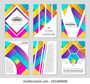Abstract vector layout background set. For art template design, list, front page, mockup brochure theme style, banner, idea, cover, booklet, print, flyer, book, blank, card, ad, sign, sheet,, a4