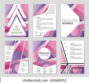 Abstract vector layout background set. For art template design, list, front page, mockup brochure theme style, banner, idea, cover, booklet, print, flyer, book, blank, card, ad, sign, sheet,, a4